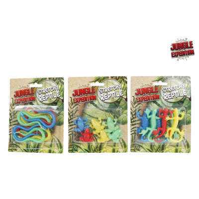Jungle expedition stretch reptielen. 6st.