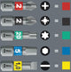 Wera bitset kraftform kompakt stubby bit set kraftform stubby werra m.magazine, 6 pcs.