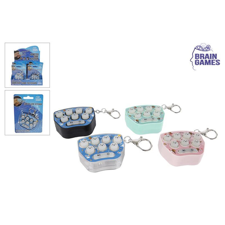 Brain games hamster game sleutelhanger met licht en geluid