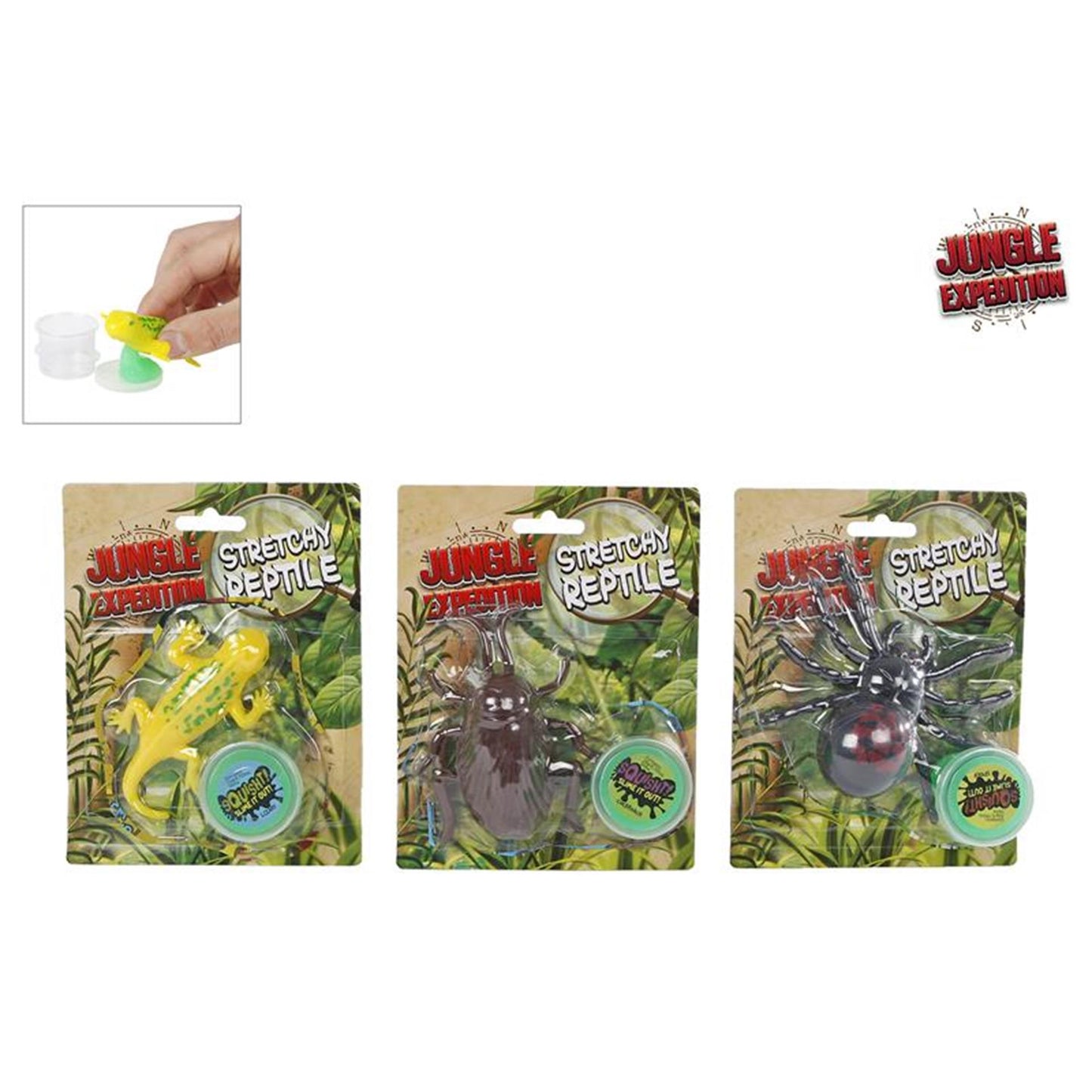 Jungle expedition slijm etend reptiel 11cm