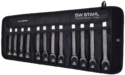 Sw stahl ratschenschlüsselsatz 03510l ring ratchet wrench set 8-19mm 12-tlg.