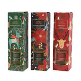 Decoris kerst geurset met geurstokjes 5,5x5,5x20cm 3 assorti - afbeelding 1