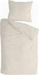 Walra dekbedovertrek yarrow elegance - 140x220 - 100% katoen (bci) - zand