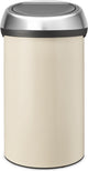 Brabantia touch bin prullenbak - 60 liter - soft beige matt steel deksel