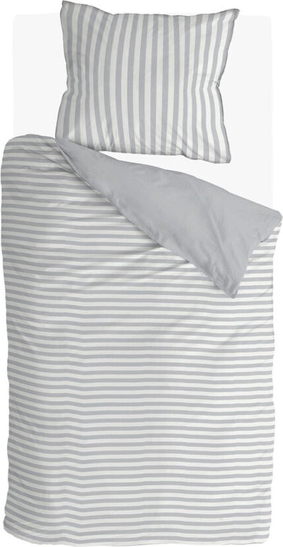 Walra dekbedovertrek soft cozy - 140x220 - 100% katoen (bci) - grijs