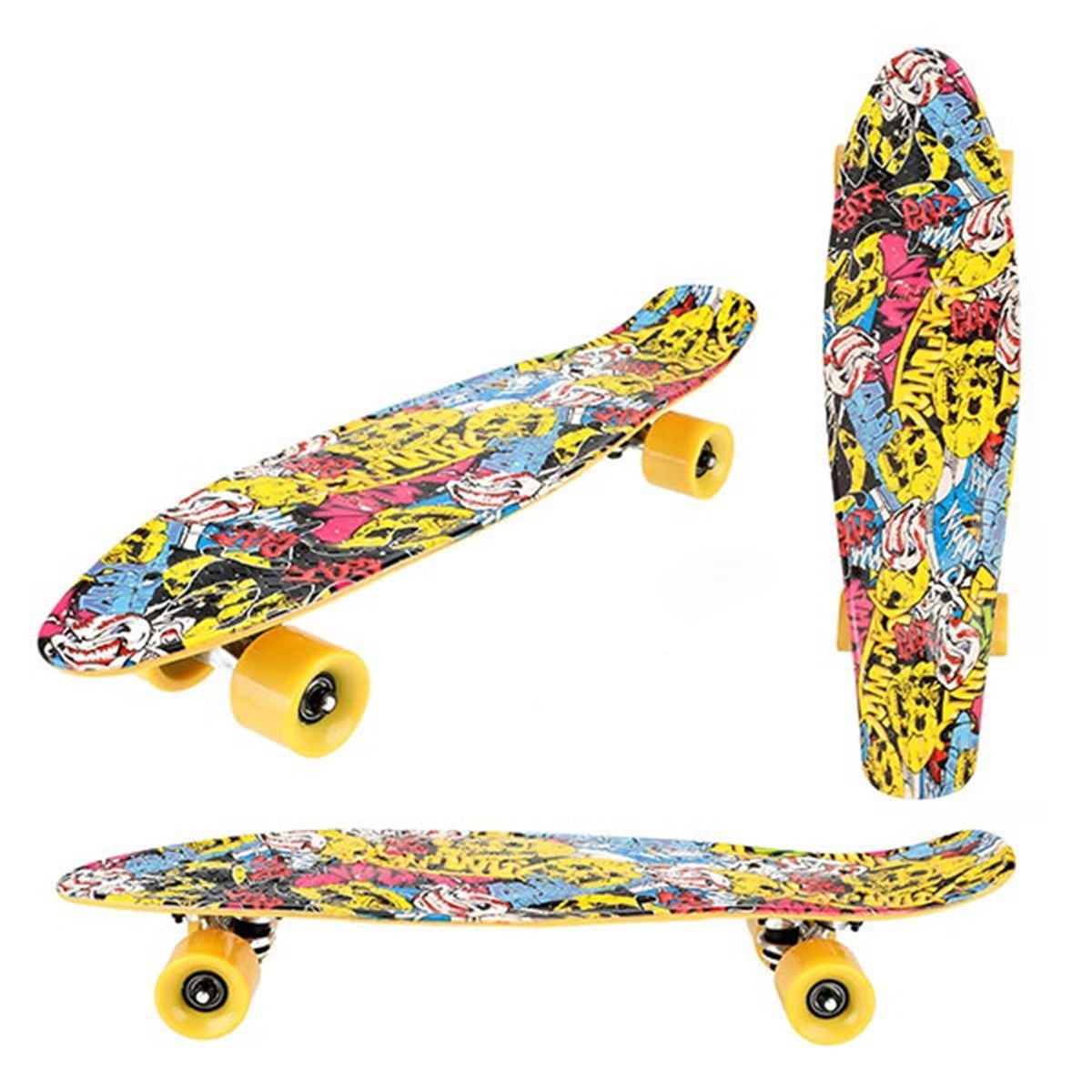 Toi-toys toi toys skateboard cool print skul 60cm