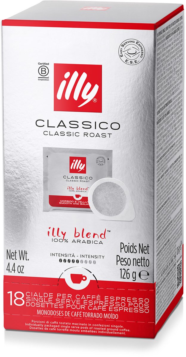 Illy - e.s.e. servings classico 6 x 18 stuks