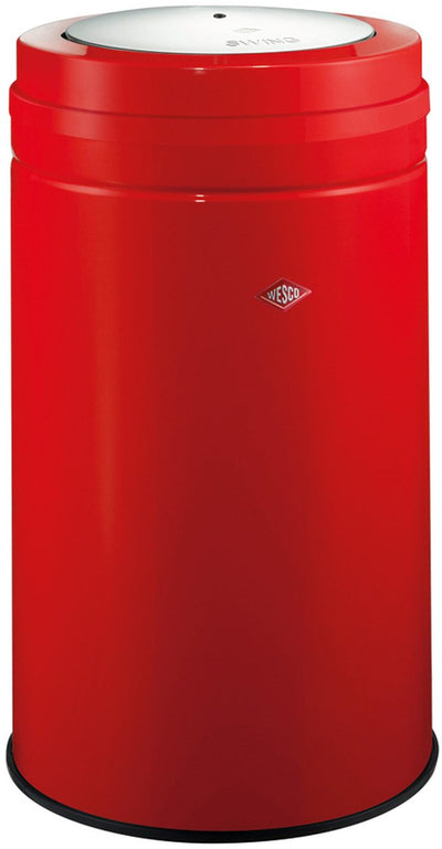 Wesco big swing vuilnisbak | 120 liter | metaal - rood | prullenbak - made in germany