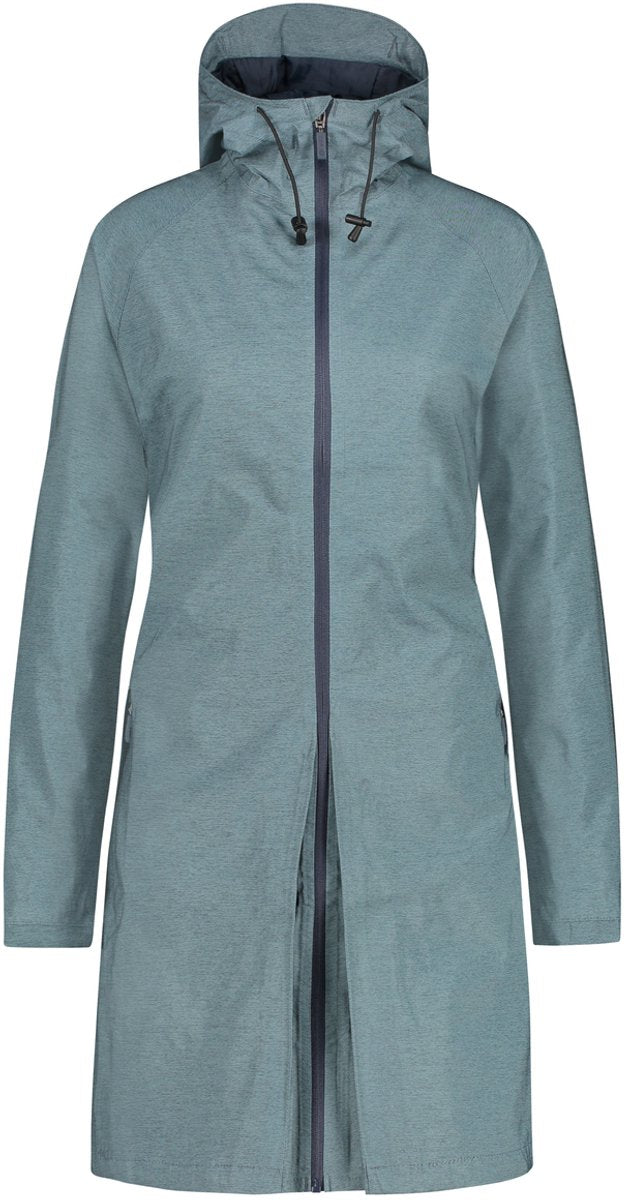 Agu seq regenjas dames waterdicht - staal blauw - waterkolom 5.000 mm - om te ritsen tot poncho - ventilatiepaneel op de rug xxl