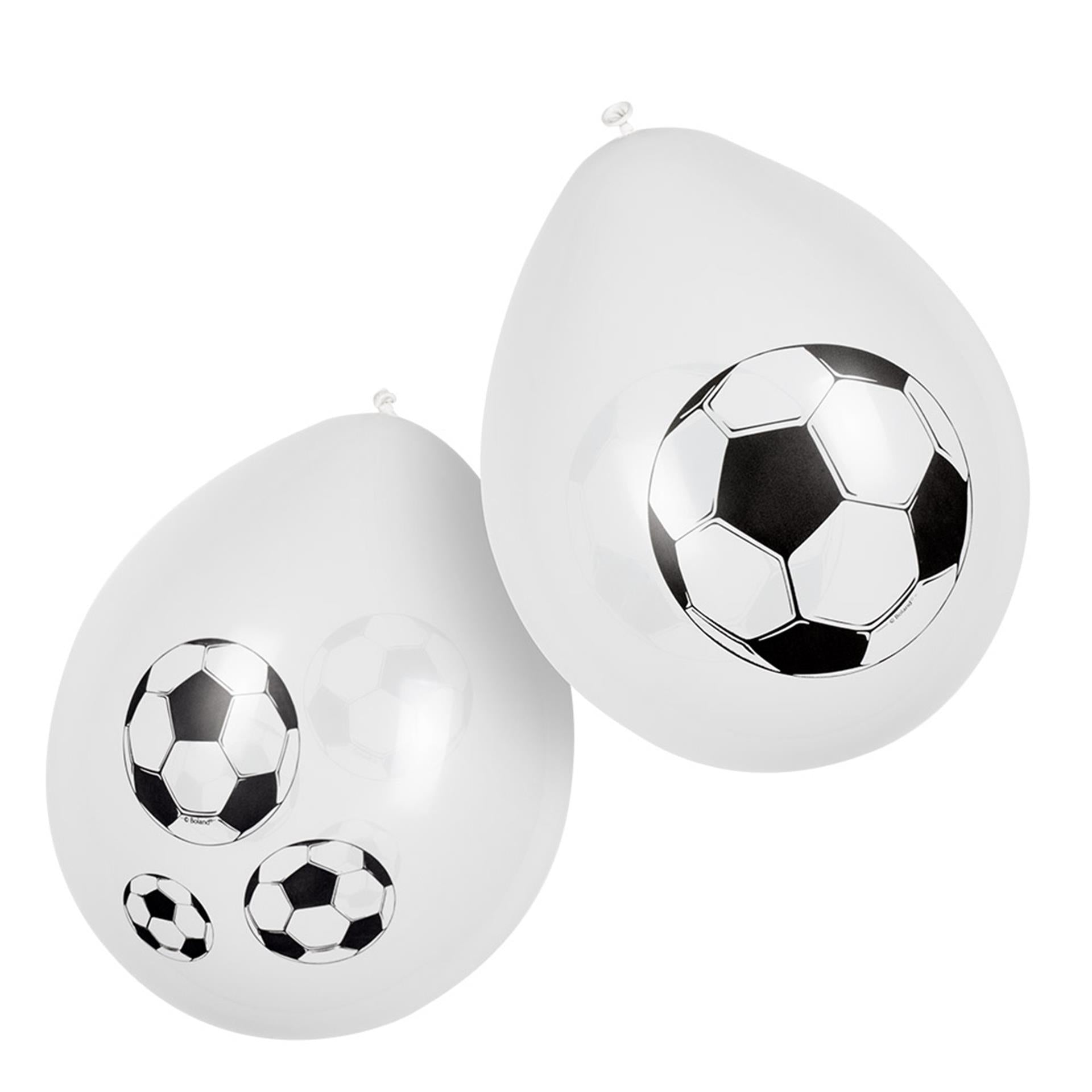 Boland latex ballonnen voetbal 25cm, 6st.