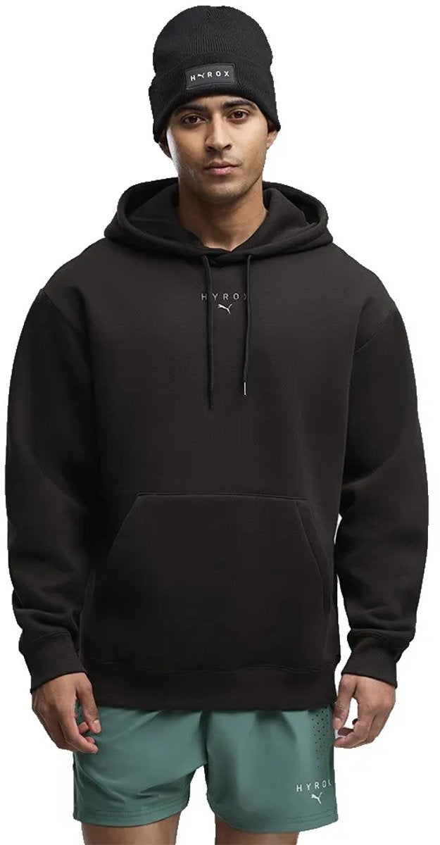 Puma x hyrox heavyweight hoodie zwart l man