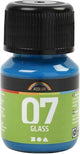Creativ company permanente glasverf - turquoise, 30ml