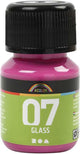 A-color glass transparante glasverf 30 ml roze