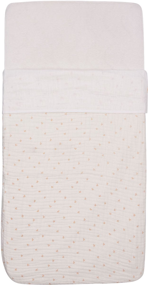Jollein baby laken wieg - 75x100cm - slub - ivory