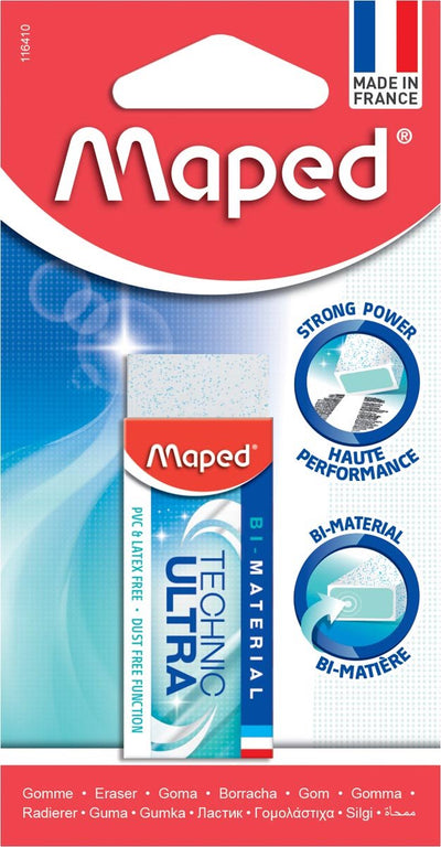 Maped office maped gum technic ultra | wit | blister met 1 stuk