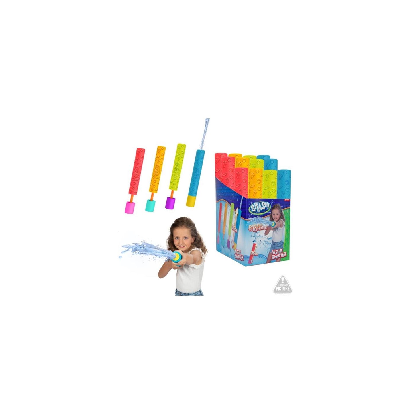 Toi-toys splash waterpistool 35cm 4 assorti