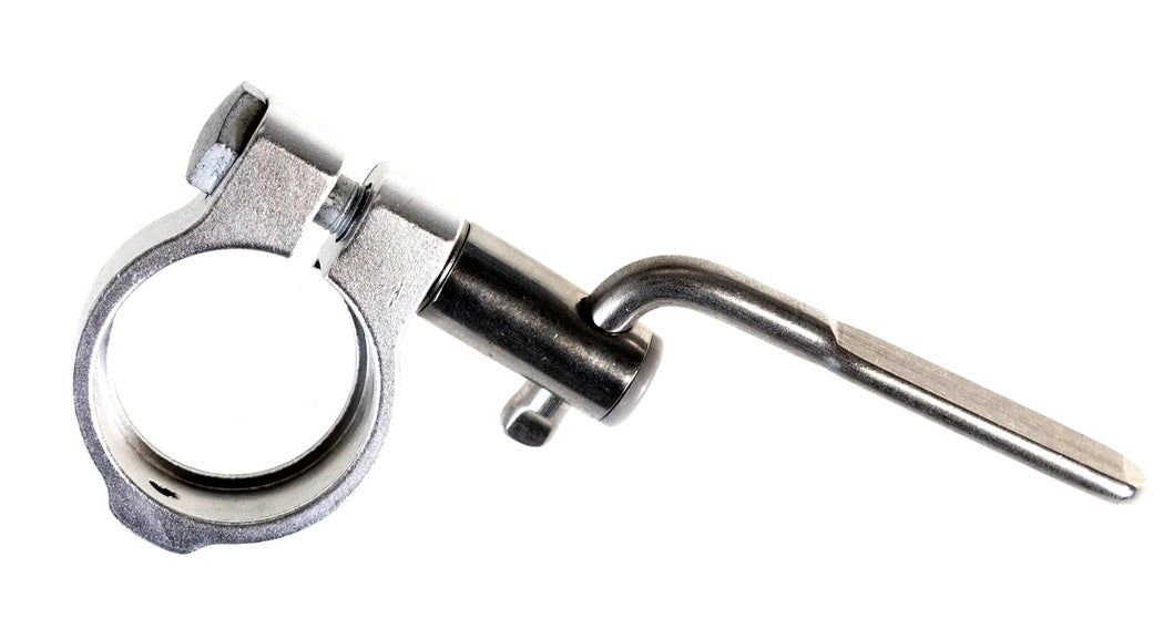 Gazelle zadelpenklem met fixatieschroef en hevel 35.0mm zilver