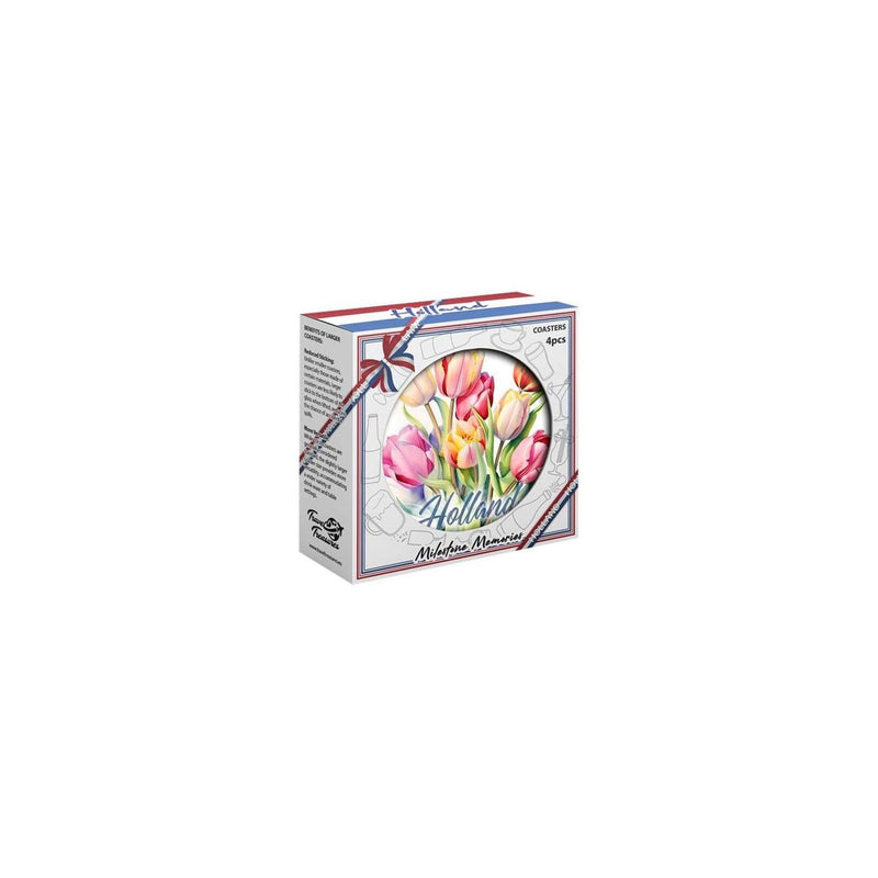 Onderzetters tulp ø10,3cm set a 4 stuks