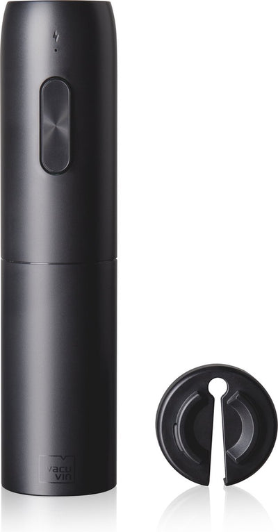 Vacuvin vacu vin elektrische wijnopener – oplaadbare kurkentrekker – inclusief foliesnijder en usb-c kabel – zwart