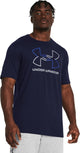 Under armour ua gl foundation update ss heren sportshirt - navy - royal - grijs