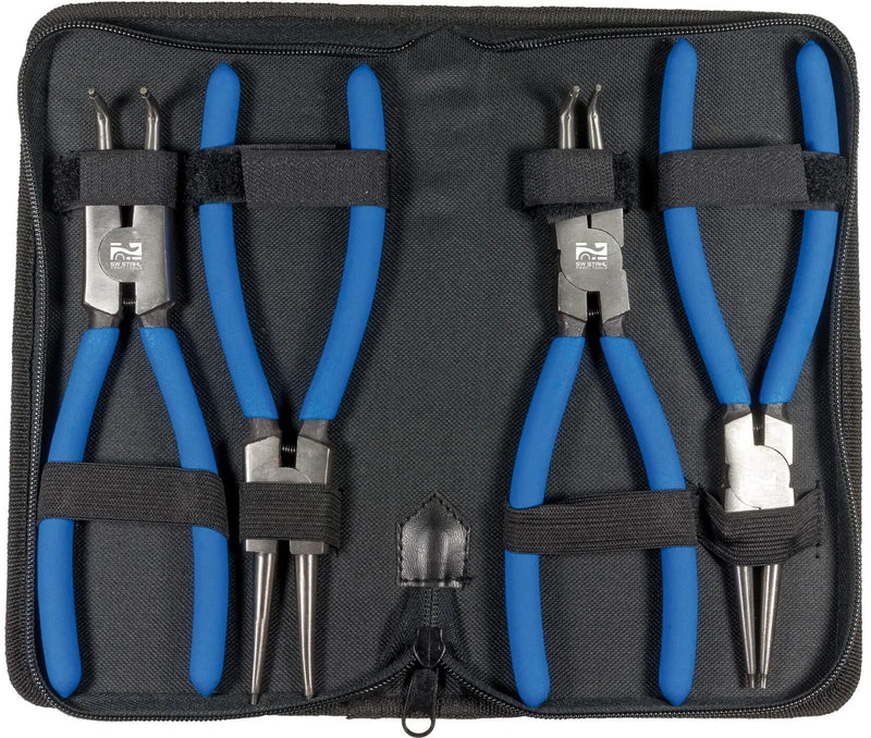 Sw stahl tangen set circlip pliers set 4tlg. l 225mm