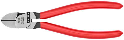 Knipex zijsnijtang zwart geatramenteerd met kunststof bekleed 160 mm - 7001160
