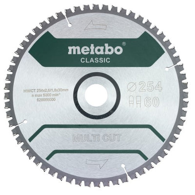 Metabo accessoires cirkelzaagblad | multi cut classic | 254x30mm | z60 fz tz 5°neg - 628285000