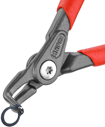 Knipex sicherungsringzange praez.circlip pliers m.plastic curved