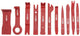 Ks tools demontagewig set plastic wedge set 11-part