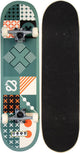 Nijdam classic skateboard - tick tack go - legergroen oranje