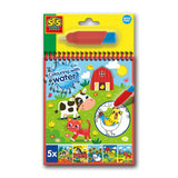 Ses kleuren met water kleurboek met waterstift boerderij - afbeelding 1