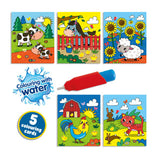 Ses kleuren met water kleurboek met waterstift boerderij - afbeelding 2