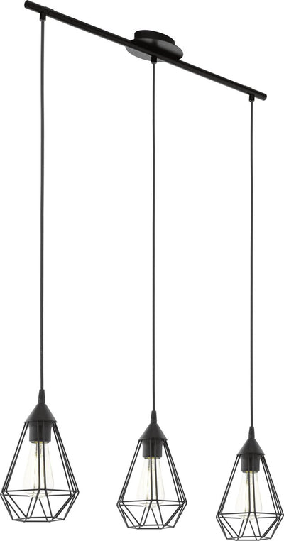 Eglo tarbes hanglamp - e27 - 79 cm - zwart