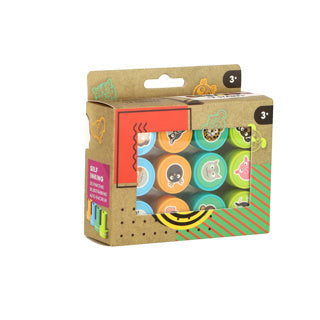 Creafun stempels 12 stuks inclusief inkt | 4 stuks
