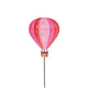 Anna's collection luchtballon steker metaal roze 18x65cm