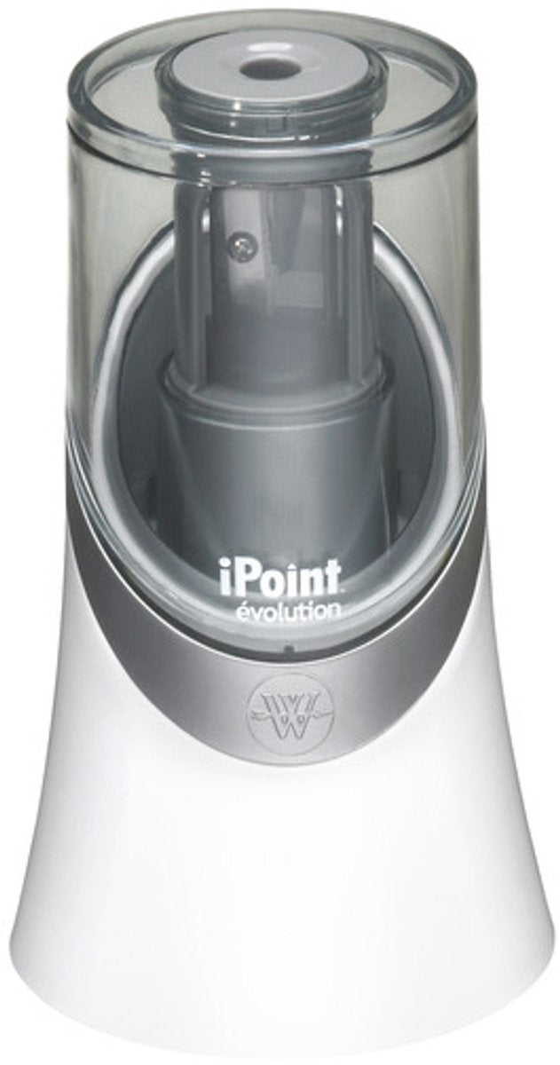 Westcott puntenslijper - ipoint evolution - elektrisch - exclusief batterijen - wit - ac-e55031