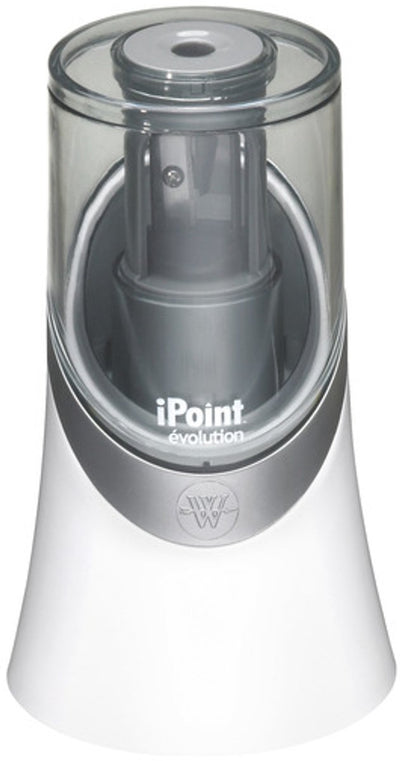 Westcott puntenslijper - ipoint evolution - elektrisch - exclusief batterijen - wit - ac-e55031