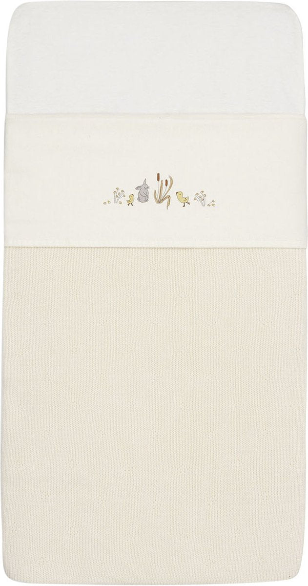 Jollein - baby laken ledikant - 120x150cm - ledikant, babybed - katoen - riverside