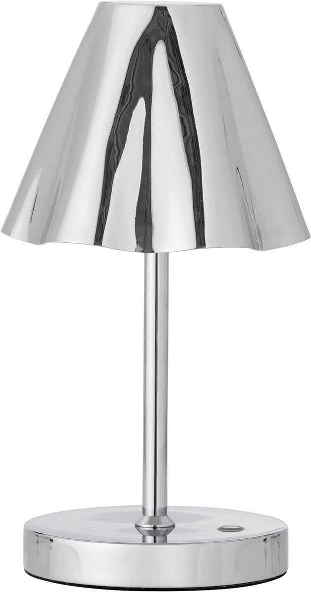Bloomingville lianna draagbare lampe - oplaadbare - zilver - metaal