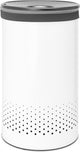 Brabantia wasmand - met deksel - 60 l - white dark grey
