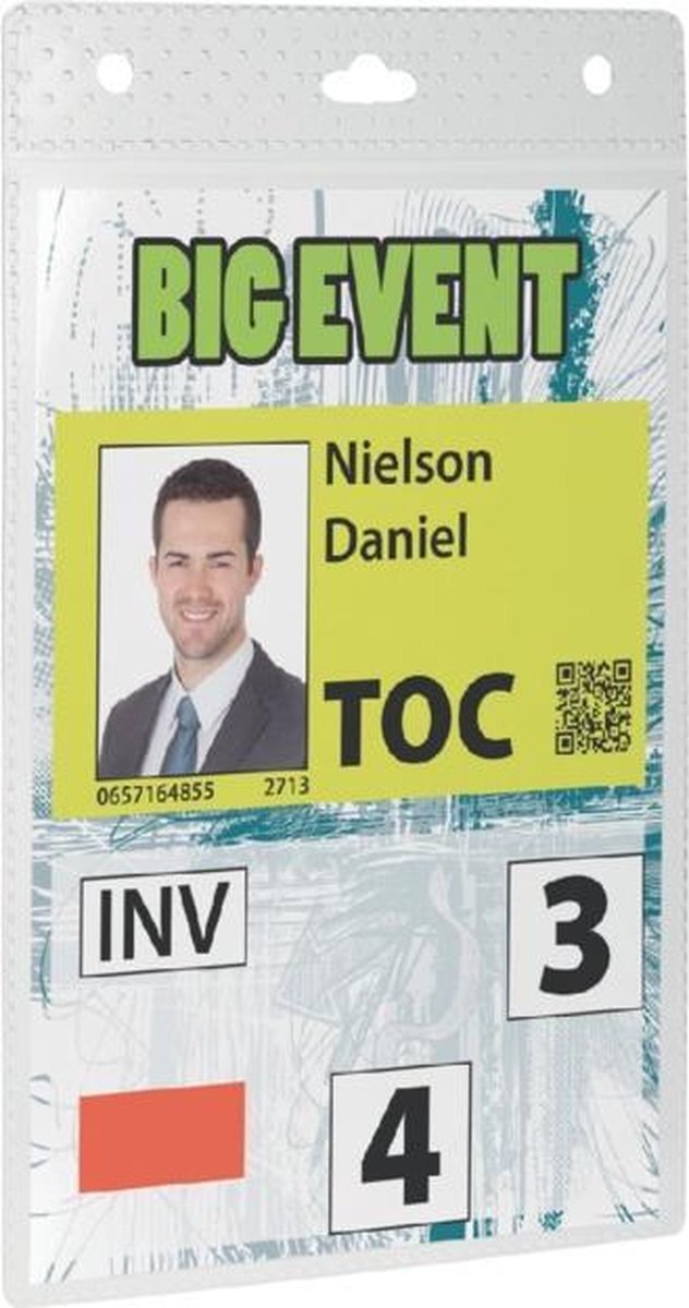 Durable badge event a6 transparant