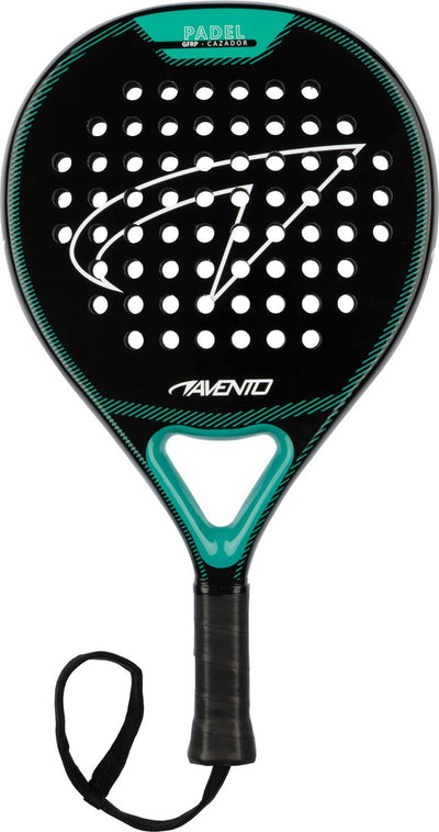 Avento padelracket - cazador - gfrp - rond - zwart groen