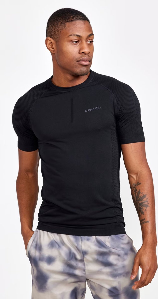 Craft adv cool intensity ss tee m heren thermoshirt - zwart m
