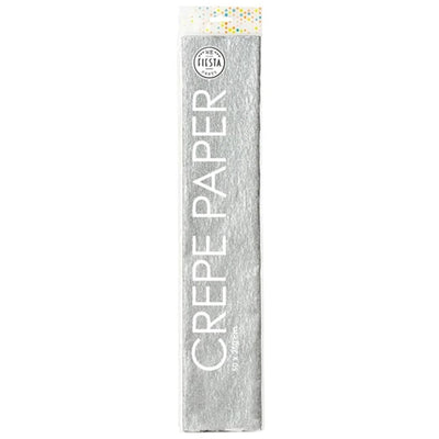 Globos crepepapier zilver, 50x250cm