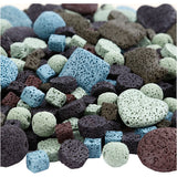 Https: www.cchobby.nl lava-kralen-afm-6-37-mm-gatgrootte-1-2-mm-inhoud-kan-varieren-ca-890-stuk-diverse-kleuren-20-slagen-1-doos - afbeelding 1