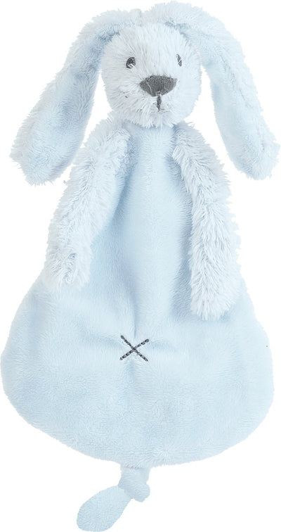 Happy horse konijn richie knuffeldoekje - blauw - baby cadeau