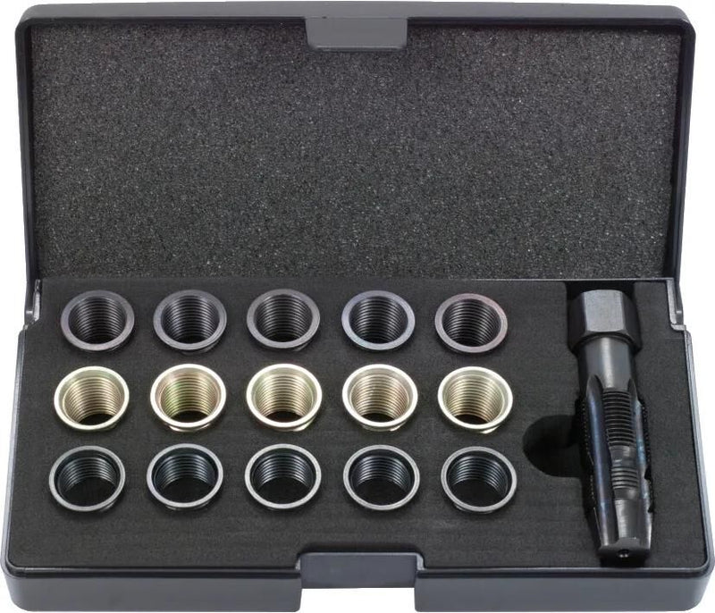 Ks tools draadtappen set end thread rep. set m1 14x1.25mm 16 pcs.