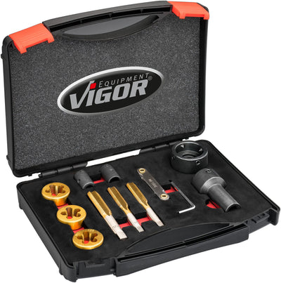 Vigor gewindeschneidsatz v7181 thread cutter set for wheel bolts