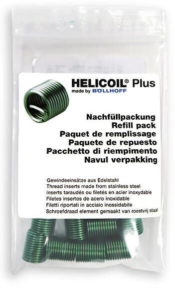 Böllhoff gewindeeinsatz helicoil plus refill pack helicoil m10 x 1.5 15.00mm