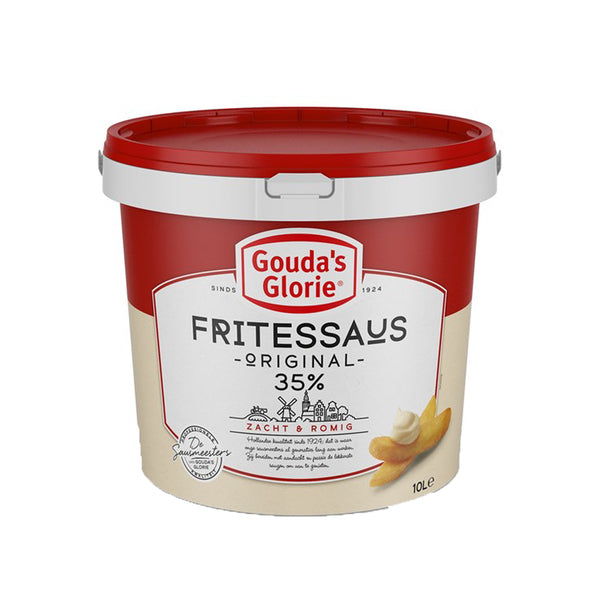 Gouda's glorie fritessaus rood 35% (10 liter)
